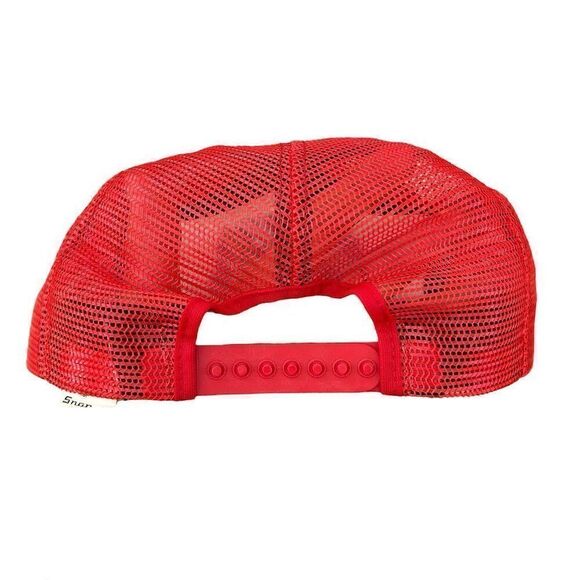 Vintage Snap-On Tools Trucker Snapback Hat Red Racing Theme Adjustable - Picture 3 of 6